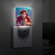 thumbnail image 4 of La Sirenita Ariel, Princesa Luz nocturna LED con sensor de anochecer a amanecer para dormitorio, baño, pasillo, escaleras - Lámpara LED nocturna de enchufe, 0.5W - 1 pieza, 4 of 6