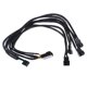 thumbnail image 2 of 4 pines hembra a 5x 4 pines macho equipo ventilador divisor cable adaptador de alimentación, 2 of 3