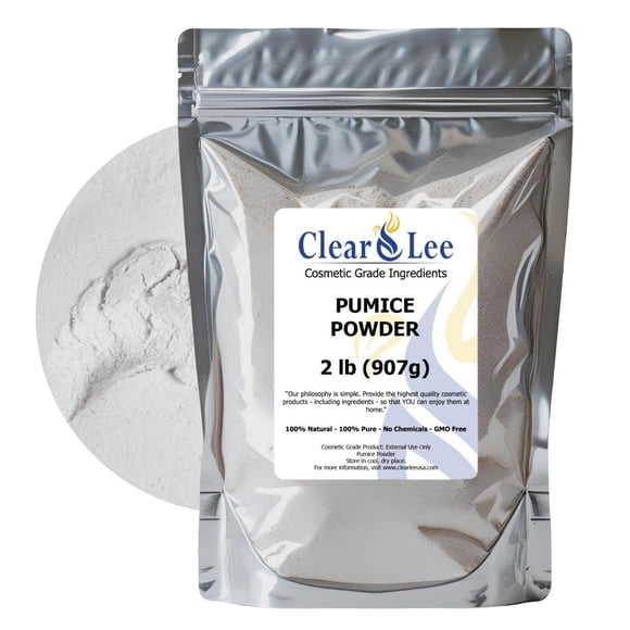 Polvo de piedra pómez ClearLee de grado cosmético, 100% puro y natural, 2 libras
