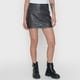 thumbnail image 2 of Falda Mujer Ecocuero Gris Corona, 2 of 5