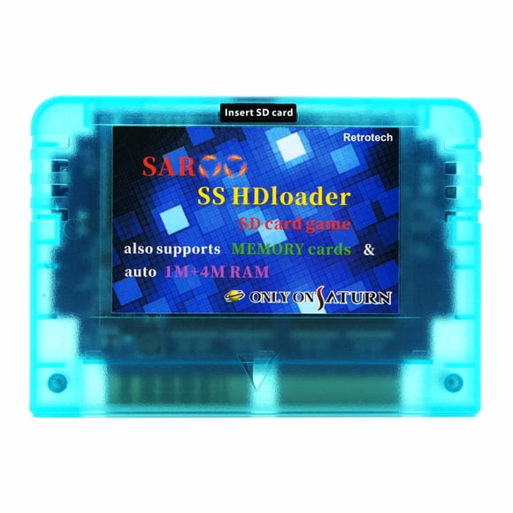 Cargador HD Retrotech Only On Saturn Saroo 128 GB Azul Transparente