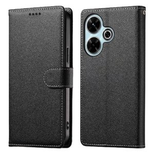 Funda Para Foxdock Xiaomi Poco M6 4G– Cuero Premium, 3 Ranuras Para Tarjetas, Protección Contra Impactos