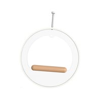 Magideal - Percha Colgante, Soporte Para Loros, Columpio, Decoración, Cacatúas, Periquitos, Juguete, Hámster, Percha Para Pájaros, Taza Acrílica, Percha Para Páj