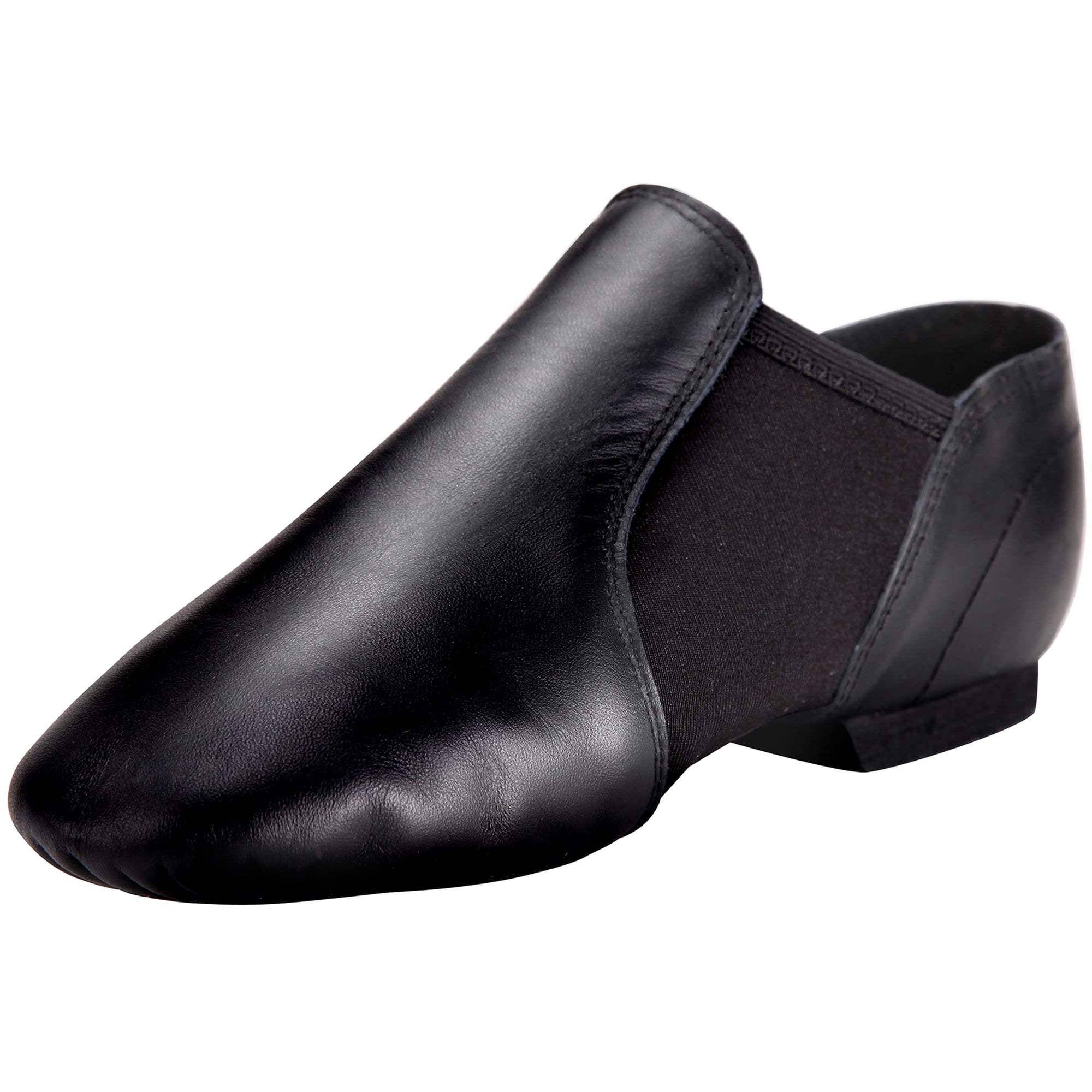 Zapatillas De Baile Linodes En Cuero, Modelo Jazz Slip-on Negro Talla 26.5 (8.5m)