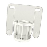 Ioensy - Portavasos Para Reposacabezas Organizador Universal Para Respaldo De Asiento Loves Gancho Multifuncional Blanco