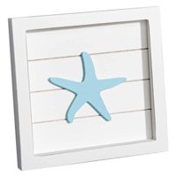 Magideal - Letreros De Placa De Madera Rústica, Colgante De Playa Temático, Esculturas De Pared Talladas En Madera Para Bar, Hogar, Dormitorio, Habitación De Niñ Estrella De Mar