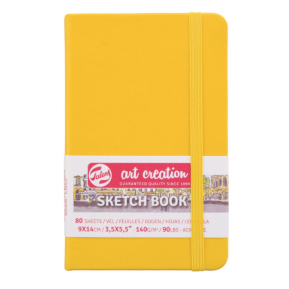 Libreta Art Creation Amarillo Dorado 9x14cm 140gr 80hjas.