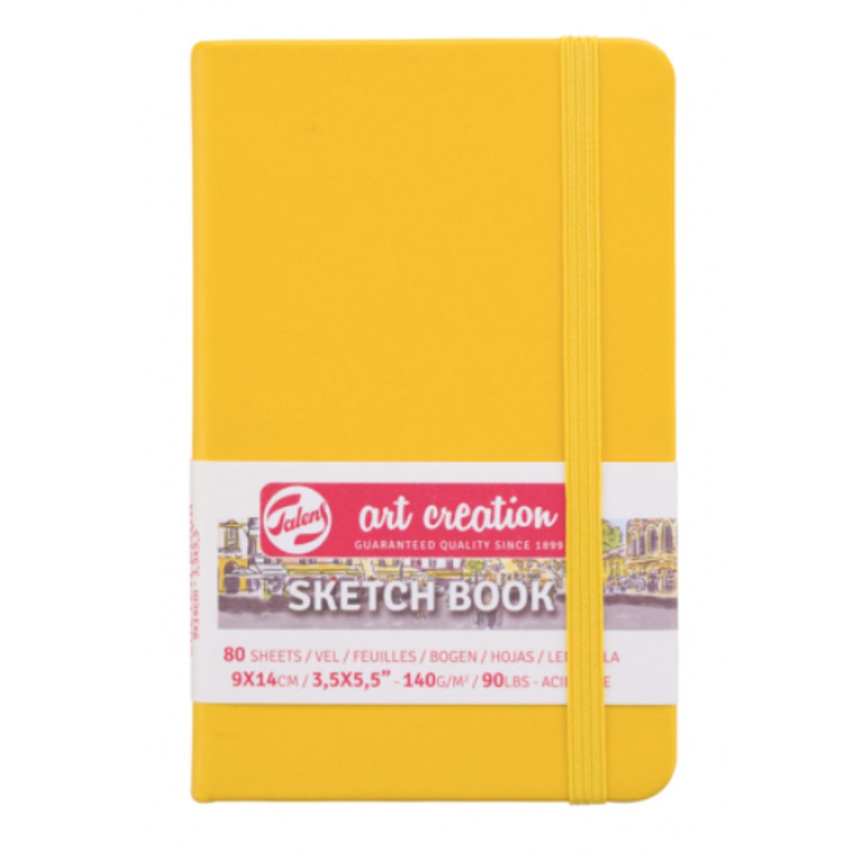 Libreta Art Creation Amarillo Dorado 9X14Cm 140Gr 80Hjas.