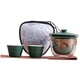 thumbnail image 5 of Té De Viaje Juego Con Caja De Transporte Kung Fu Té De Té Para Fiestas Familia Que Viaja Dark Green, 5 of 5