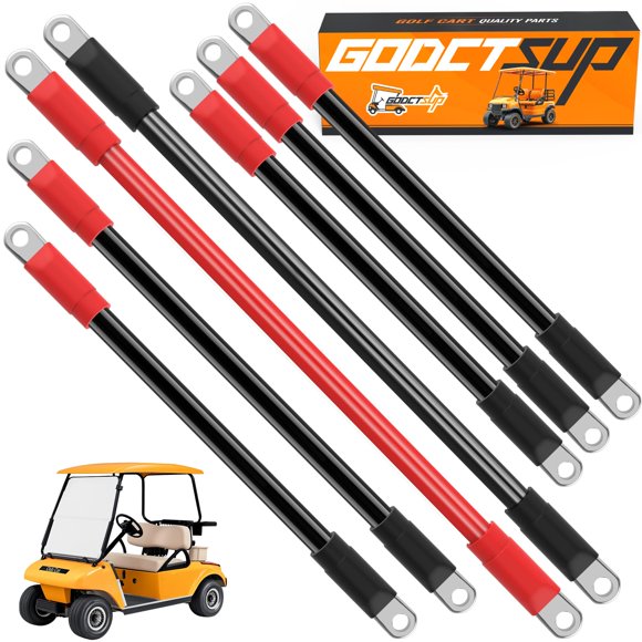 Kit de cables de batería GODCTSUP 7 piezas calibre 4 para Club Car DS