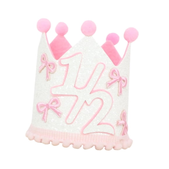 Sombrero De Cumpleaños De Medio Año Para Niñas, Accesorios De Disfraz, Adorno, Corona De Cumpleaños De Medio Año