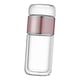 thumbnail image 3 of Botella De Infusión De Té De Vidrio, Vaso De Té Pequeño Portátil De 350ml Para Viajes Al Aire Libre, Oro Rosa, 3 of 5
