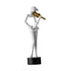 thumbnail image 2 of Estatua De Músico Con Violín De 20 Cm, Adorno De Mesa Para Regalo De Inauguración De La Casa, Color Blanco, 2 of 5