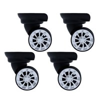 Magideal - 4 Ruedas Giratorias Para Equipaje, Ruedas De Polipropileno Para Mascotas, Color Negro, Piezas De Repuesto Para Maletas, Ruedas De Repuesto Para Maleta