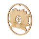 thumbnail image 4 of Flor De La Vida Geometría Sagrada Escultura De Arte De Pared Rejilla De Madera Colgante E 30.5cm, 4 of 5