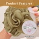 thumbnail image 3 of Broche elegante de moda con borde quemado, alfiler de flor para traje de mujer, ropa profesional, adornos de ramillete hechos a mano., 3 of 5