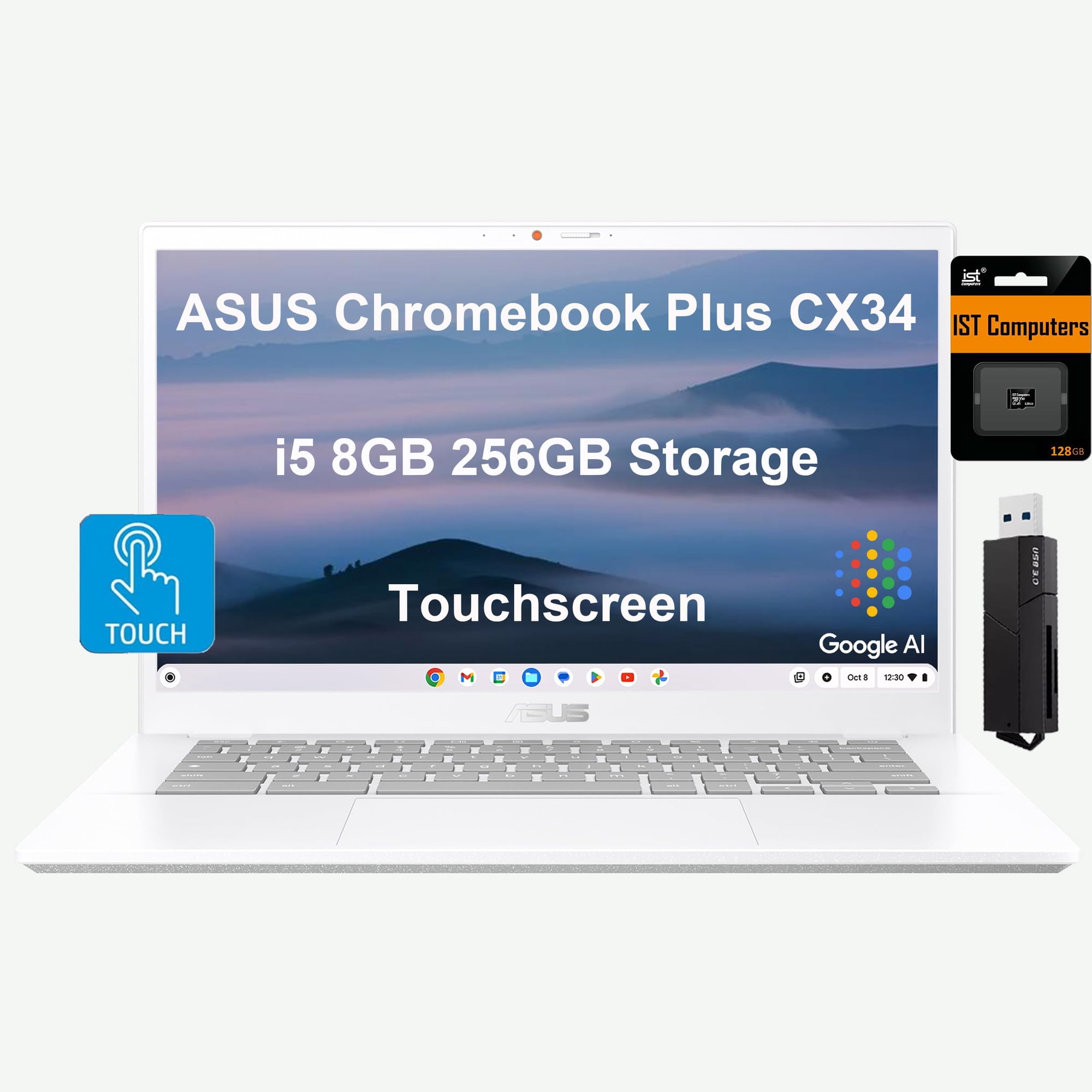 Laptop Asus Chromebook Plus Cx34 Intel Core I5-1335u 8 Gb/256 Gb
