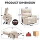 thumbnail image 1 of Beige Heat Massage Dual Motor Infinite Position Up to 350 LBS Large Electric Power Lift Recliners with Hidden Cup Holders, Power-Remote, Medium-firm and Heavy Duty, 1 of 3