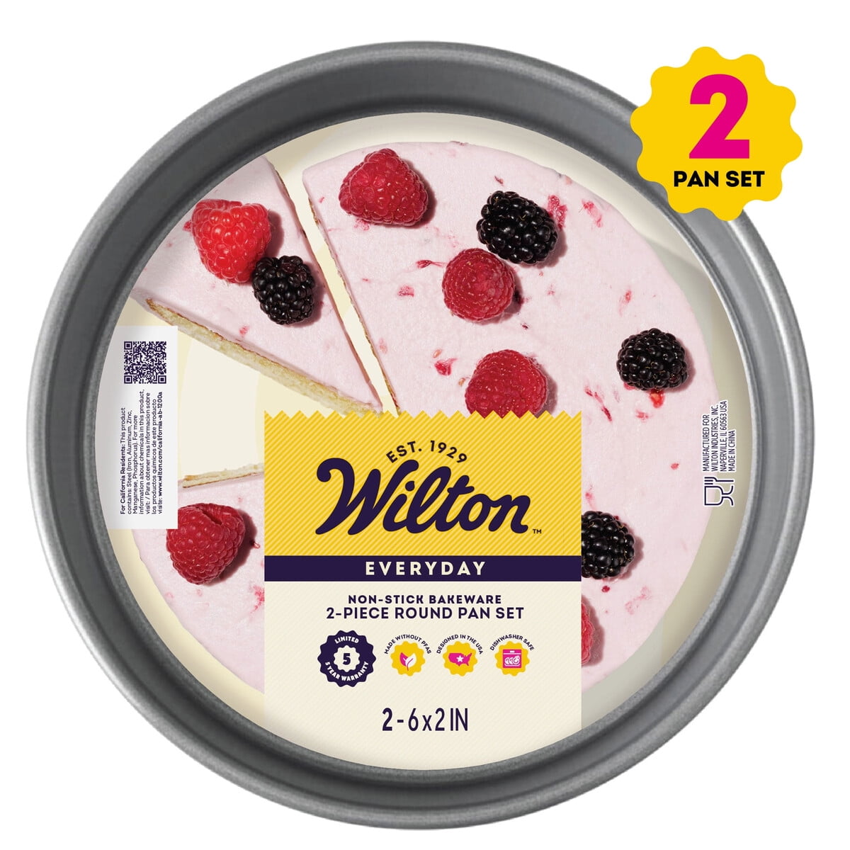 Wilton - Molde Redondo Antiadherente 15cm Set De 2