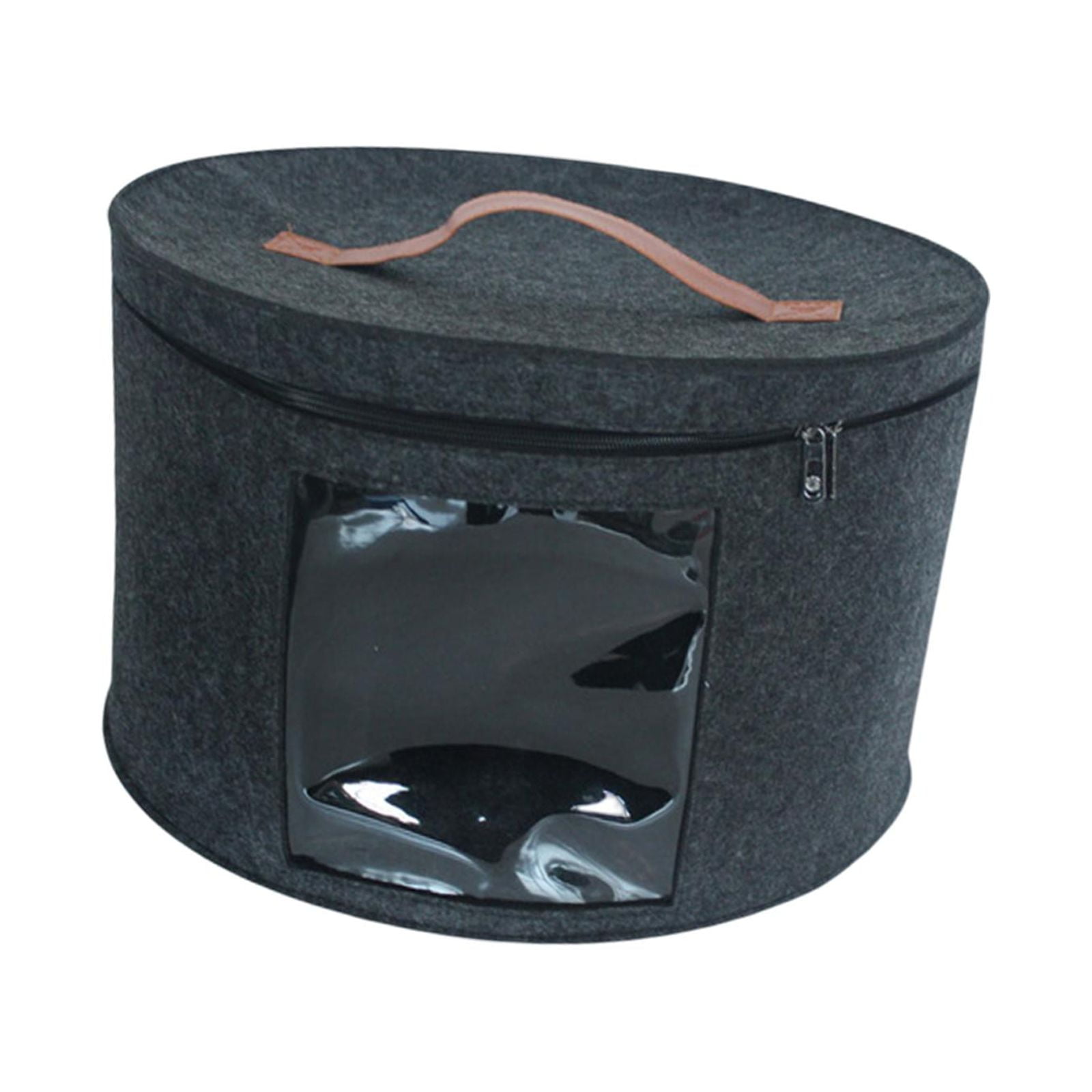 Bothyi - Caja De Almacenamiento Para Sombreros, Caja De Almacenamiento Apilable Para Sombreros, Para Guardar Ropa En El Armario, Almacenamiento De Juguetes, Negro Mediano