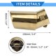 thumbnail image 5 of Unique Bargains Punta de Escape Inclinada Curvada 1.2"- 2.4" Entrada 3.4" Salida 5.4" Longitud Universal Acero Inoxidable Tono Dorado, 5 of 7