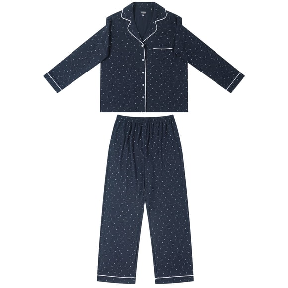 Pijama Mujer Button Negro Talla M