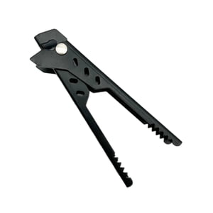 Magideal - Pinza Para Platos, Cuencos, Pinza De Metal Antiescaldaduras, Recogedor De Pizza Para Interiores, Restaurantes, Hogares, Microondas, Hornos Y Freidoras Negro