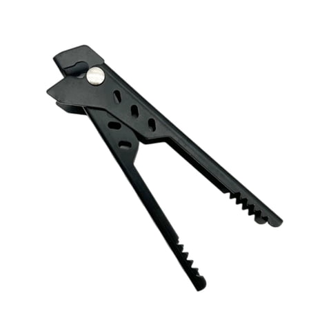 Magideal - Pinza Para Platos, Cuencos, Pinza De Metal Antiescaldaduras, Recogedor De Pizza Para Interiores, Restaurantes, Hogares, Microondas, Hornos Y Freidoras Negro