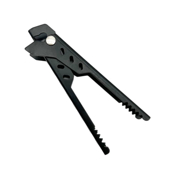 Pinza para Platos, Cuencos, Pinza de Metal Antiescaldaduras, Recogedor de Pizza para Interiores, Restaurantes, Hogares, Microondas, Hornos Y Freidoras Negro
