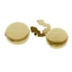 thumbnail image 1 of Gemelos Redondos Para Hombre, Fundas Para Botones, Traje De Negocios, 2 Piezas, Regalo Para Hombre, Dorado, 1 of 2