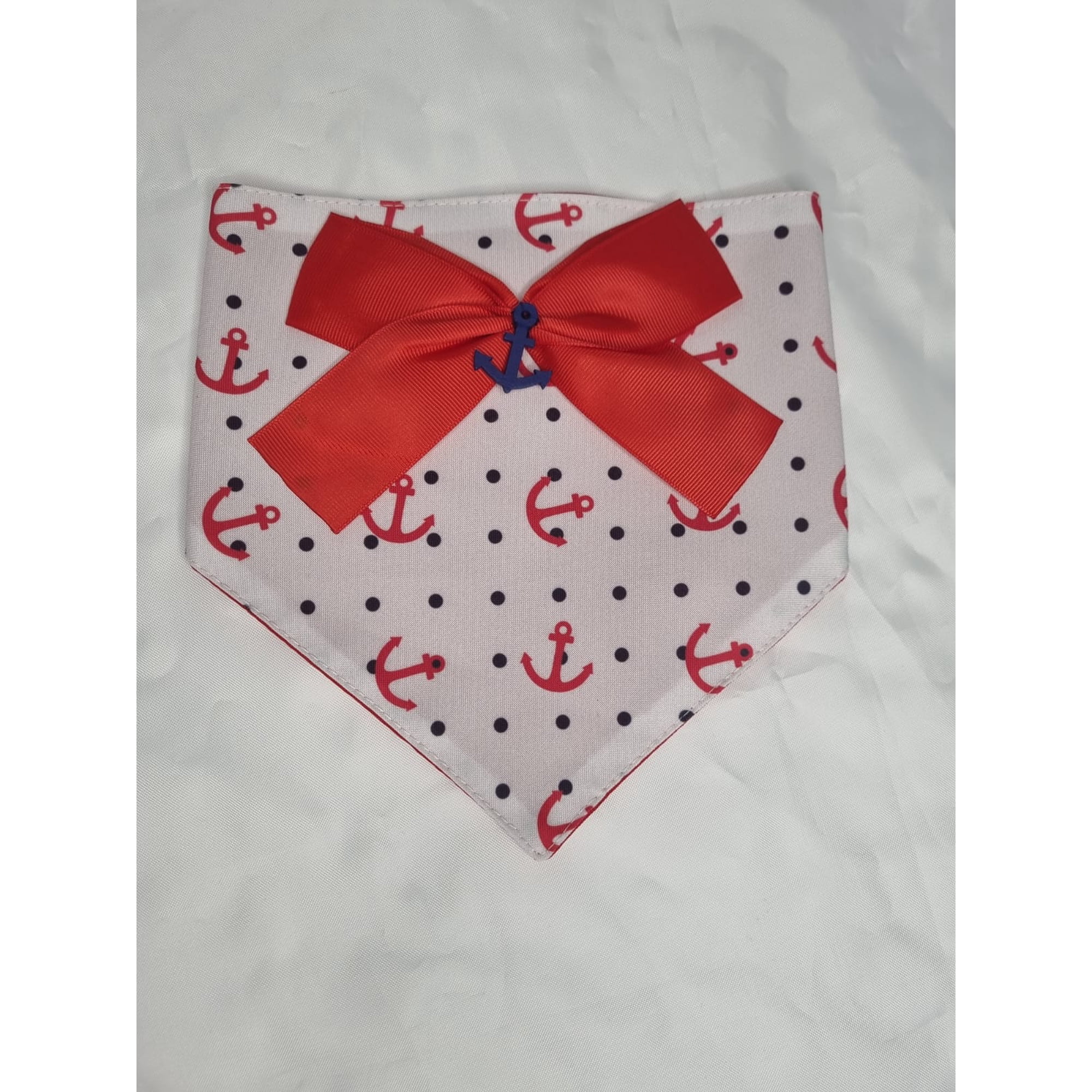 Bandana mascota anclas talla XXS