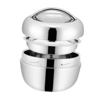 Magideal - Caja Bento De Acero Inoxidable, Contenedor De Almacenamiento De Alimentos Al Vacío, Práctica Caja De Desayuno, Contenedor Térmico Para Almuerzo Para 1L