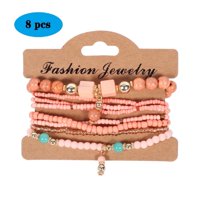 Set Pulseras Heshpaws Bohemian 8 Piezas Multicolor