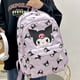 thumbnail image 1 of Anime Sanrio Plush Toy Cinnamoroll Backpack Children Girl Boy Black Blue Schoolbag Kawaii Student School Bag Computer Large Gift, 1 of 3