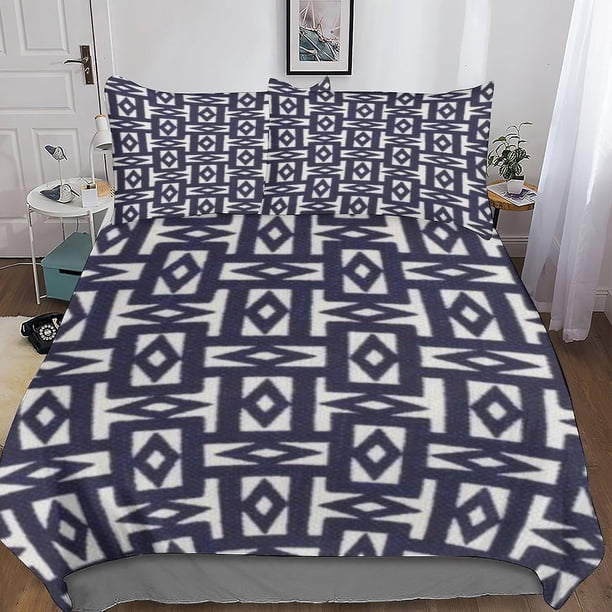 Juego de funda nórdica con estampado 3D, juego de ropa de cama moderno y sencillo con 2 fundas de almohada, cremallera oculta, apto para adolescentes y adultos.