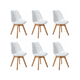 thumbnail image 1 of Silla de comedor Tienda El Garage Eames acolchada color blanco x 6 unidades, 1 of 2