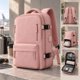 thumbnail image 1 of Mochila Viaje 24l Cabina Impermeable Notebook Zapatero Usb Rosa, 1 of 3