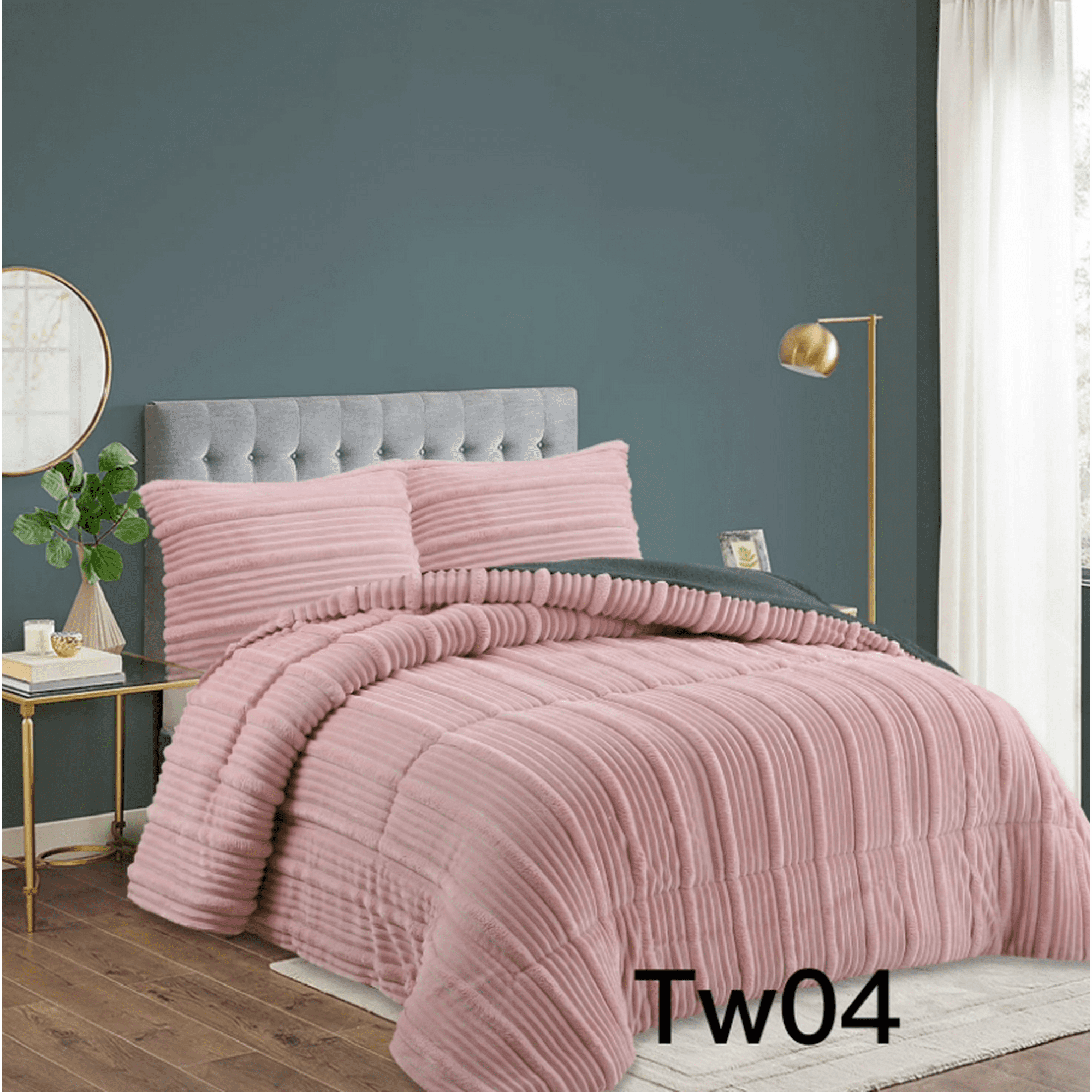 Mundo Shopping - Plumon De Invierno Texturizado Con Chiporro 2 Plazas