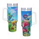 thumbnail image 4 of Trolls Vaso aislado de acero inoxidable con asa, diseño temático, regalo para familia, amigos y fans; incluye pajita y encaja en el portavasos estándar, 40 oz, 4 of 6