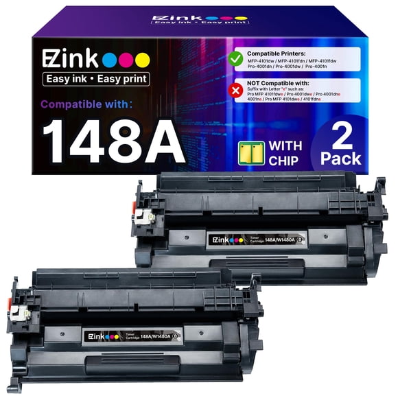 Cartucho de tóner E-Z Ink 148A de repuesto para HP 4001n 4101fdw