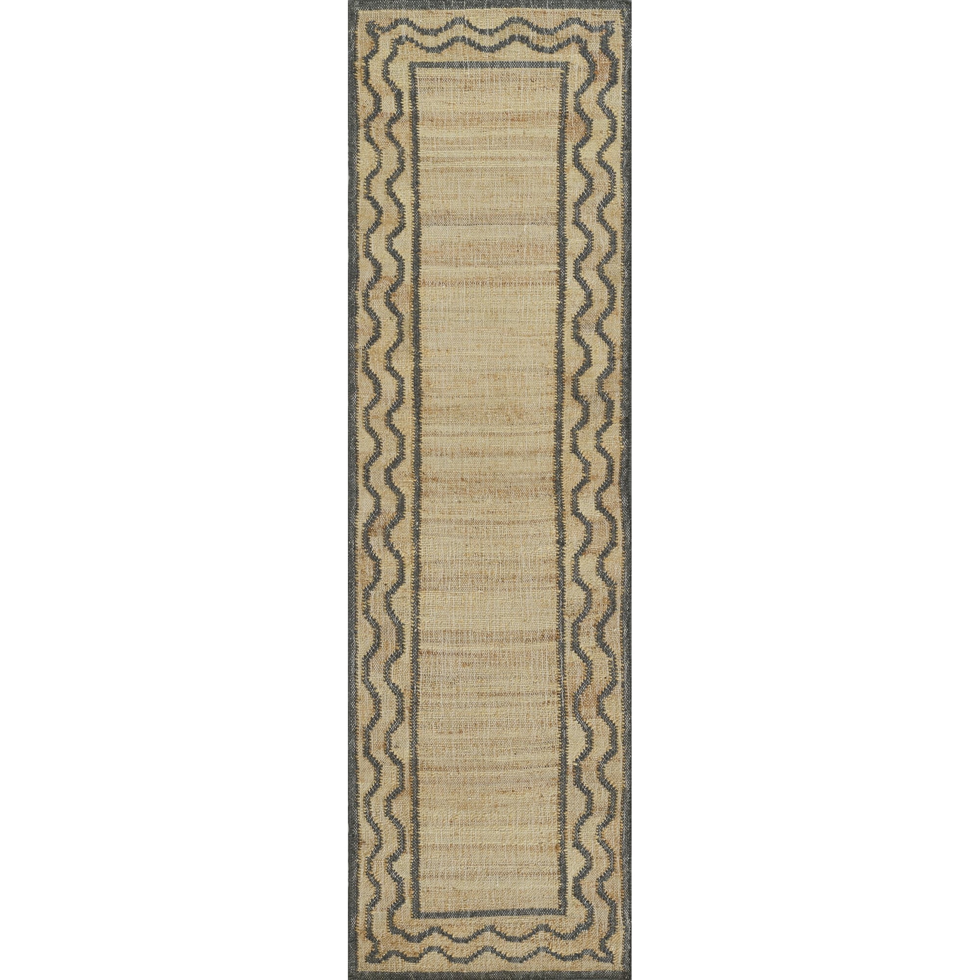 Alfombra Momeni Orc-1 Slate Runner, 70 Cm X 230 Cm, Yute Y Lana