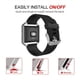 thumbnail image 5 of Correa deportiva de silicona negra + plateada para Fitbit Blaze Simpeak, 5 of 7