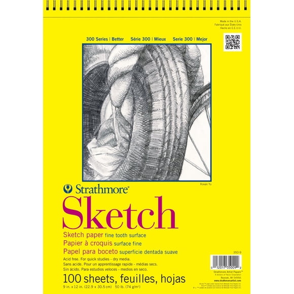 Bloc de dibujo Strathmore Serie 300, 14 x 17 cm, 100 hojas