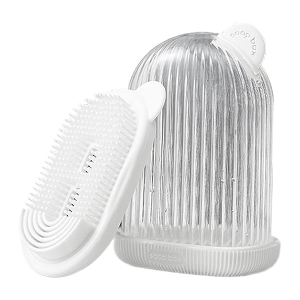Contenedor de jabón de viaje Caja de jabón a prueba de fugas, soporte para jabón de barra con tapa, jabonera para baño para encimera, hotel, gimnasio,