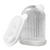 Magideal - Contenedor De Jabón De Viaje Caja De Jabón A Prueba De Fugas, Soporte Para Jabón De Barra Con Tapa, Jabonera Para Baño Para Encimera, Hotel, Gimnasio,