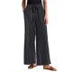thumbnail image 1 of INSPIRE CHIC Pantalones de rayas con cordón casuales de regreso a clases para mujer, pantalones anchos de cintura alta de algodón sueltos, negro L, 1 of 6