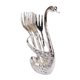 thumbnail image 5 of Vajilla Cisne Juego Creativo 6 Tenedores Utensilios Para Té Fruta Cocina Plata, 5 of 5
