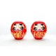thumbnail image 3 of Muñeca Daruma Kotobuki 6072869 de papel maché 9.5 cm - 3.75 pulgadas, 3 of 3