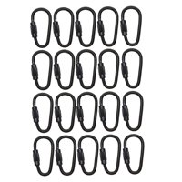 Bothyi - Clip De Mosquetón De Bloqueo Pequeño De 20 Piezas Mini Mosquetón De Acero Ligero