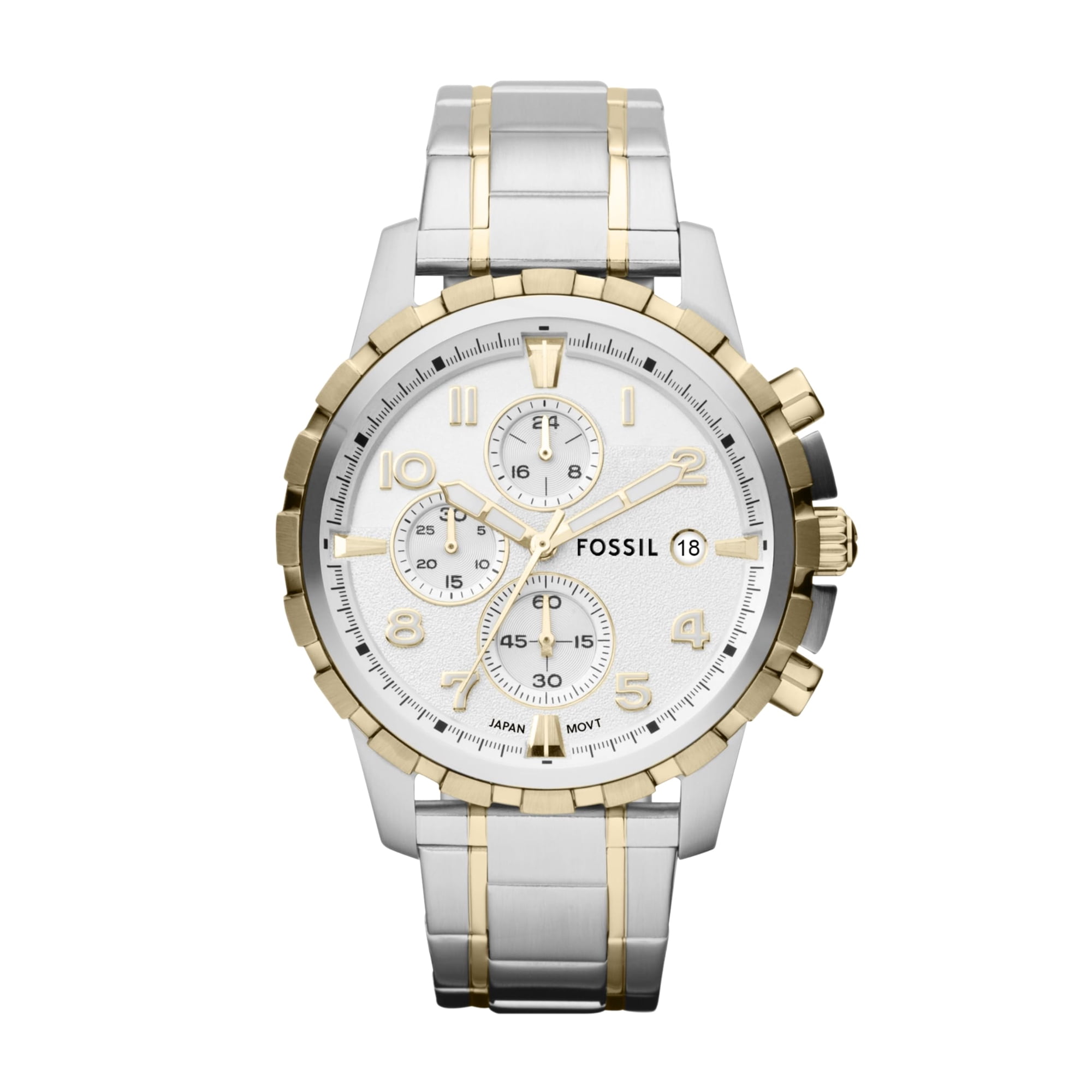 Reloj Fossil Dean Fs4795ie Con Cronógrafo Para Hombre, Correa De Acero